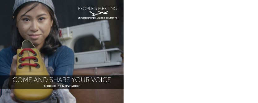 Edizione italiana del "People's meeting" di Abiti Puliti a Torino