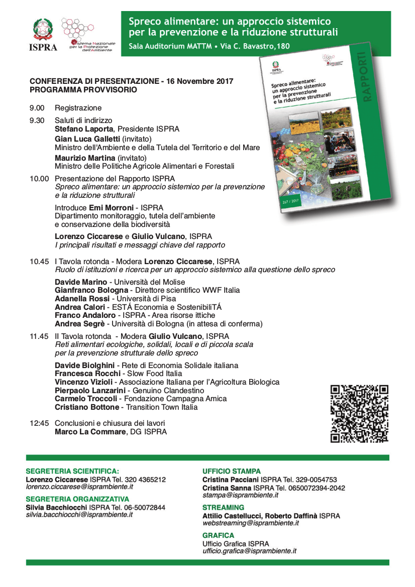 Spreco alimentare: un approccio sistemico