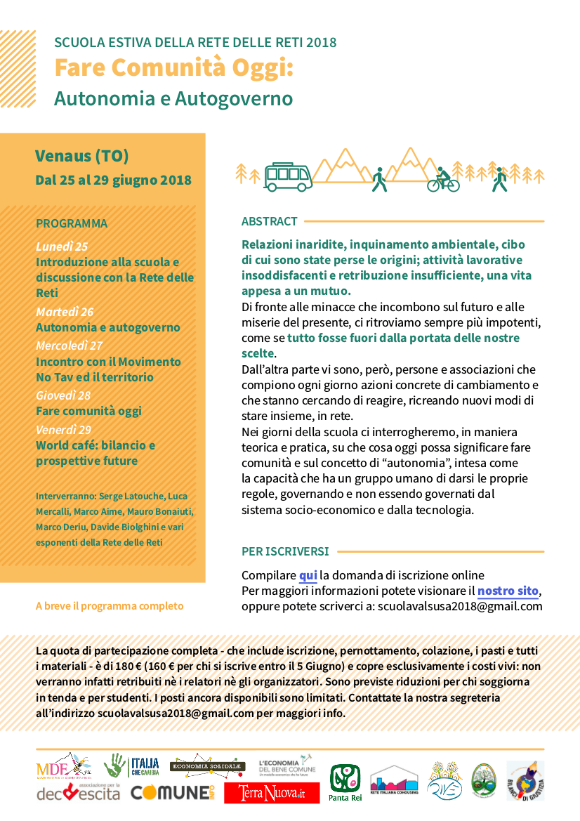 Scuola estiva a Venaus in Valsusa