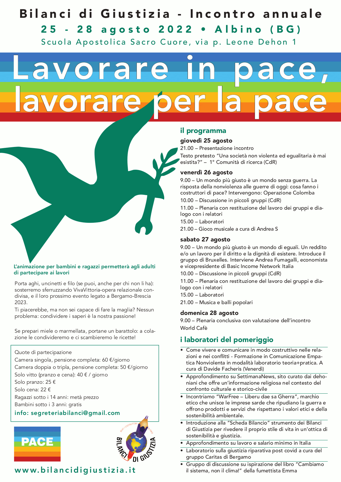 Lavorare in pace, lavorare per la pace