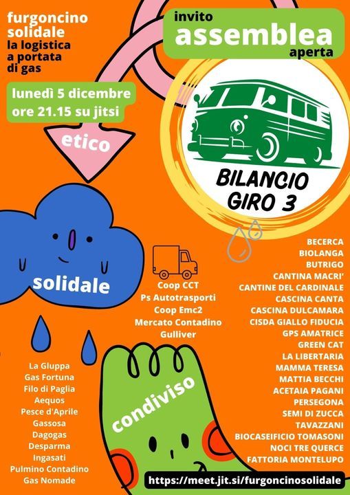 Furgoncino Solidale bilancio giro 3