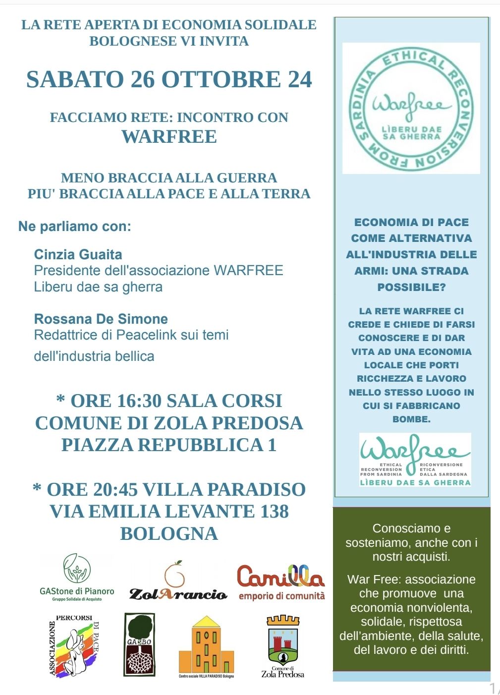 Incontro con Warfree