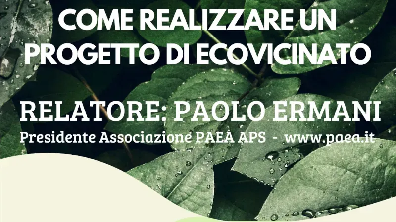 Come realizzare un progetto di ecovicinato