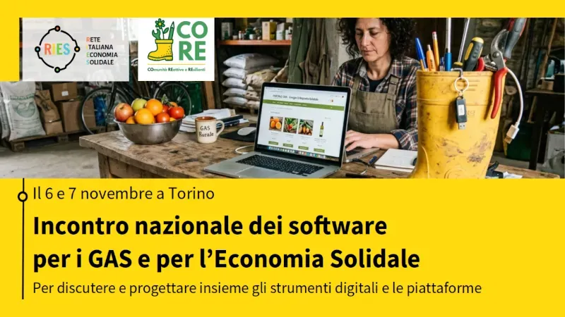 Incontro nazionale dei software per i Gas e l’economia solidale