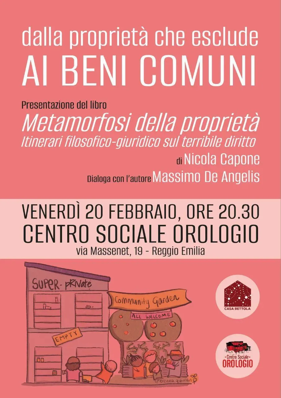 Dalla proprietà che esclude ai beni comuni