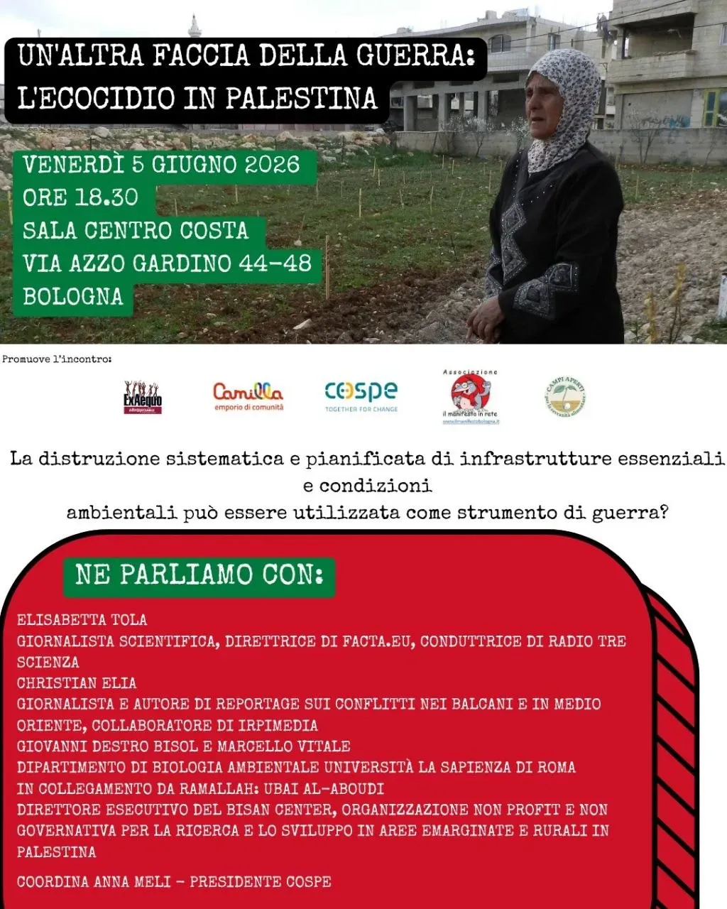 UN'ALTRA FACCIA DELLA GUERRA: L'ECOCIDIO IN PALESTINA