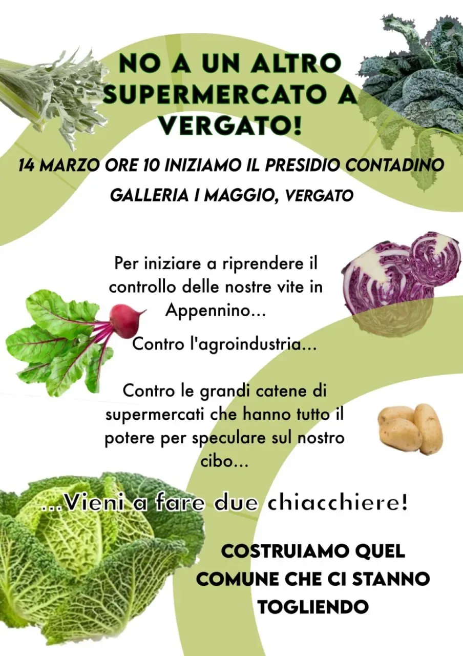 Presidio contro il nuovo supermercato di Vergato