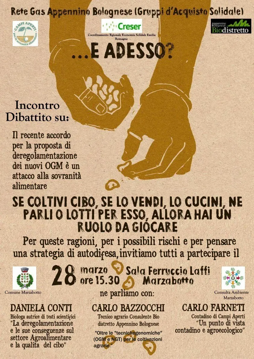 ...e adesso? Incontro su proposta di deregolamentazione dei nuovi OGM