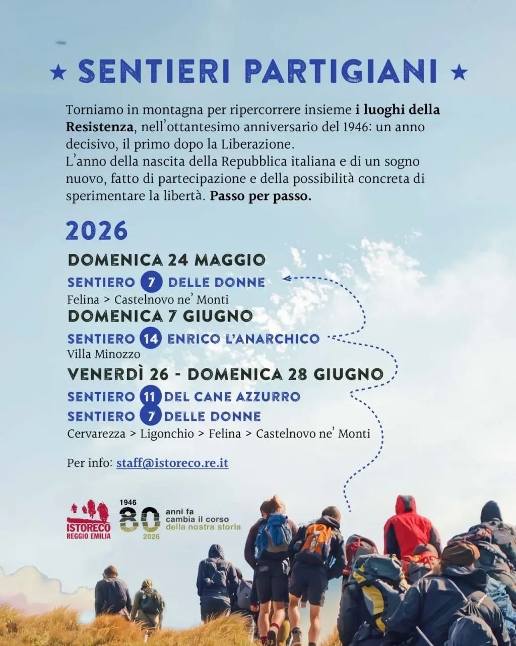 Tornano i sentieri partigiani 