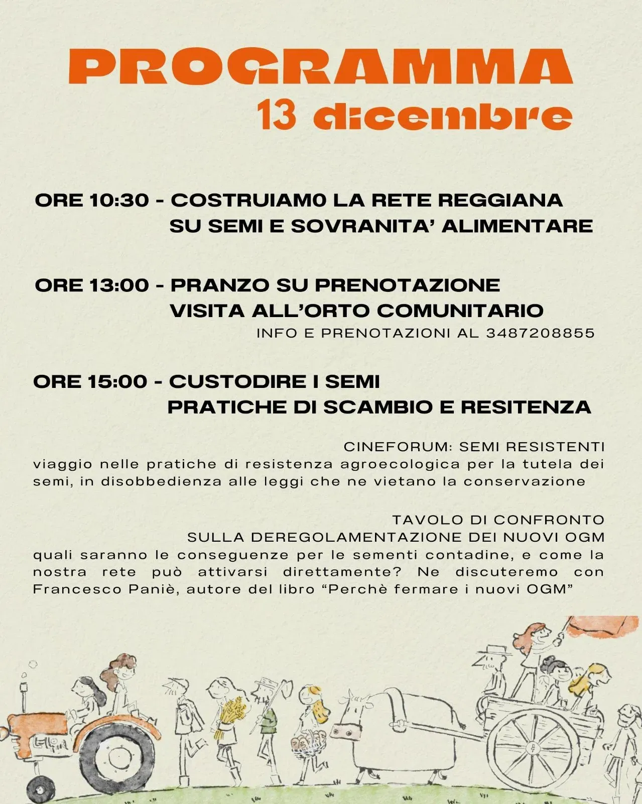 Carovana Contadina per le sementi contadine e la sovranità alimentare