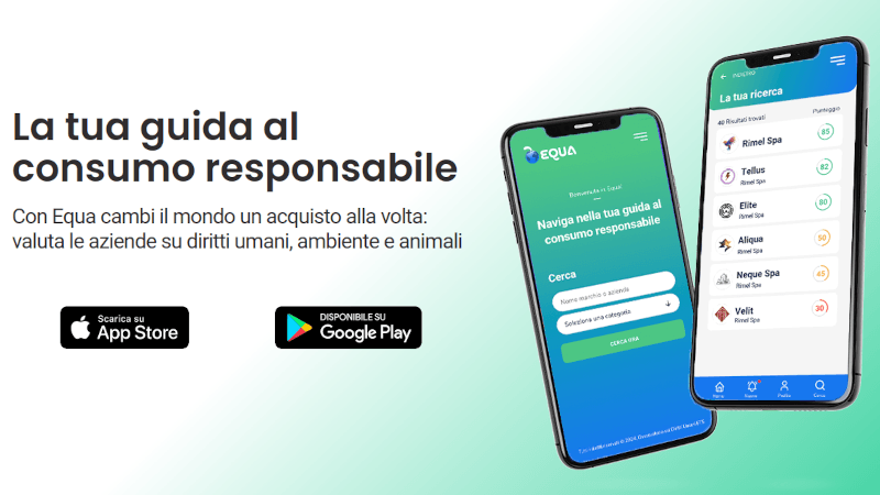 Equa, l’app per scegliere prodotti etici a basso impatto ambientale