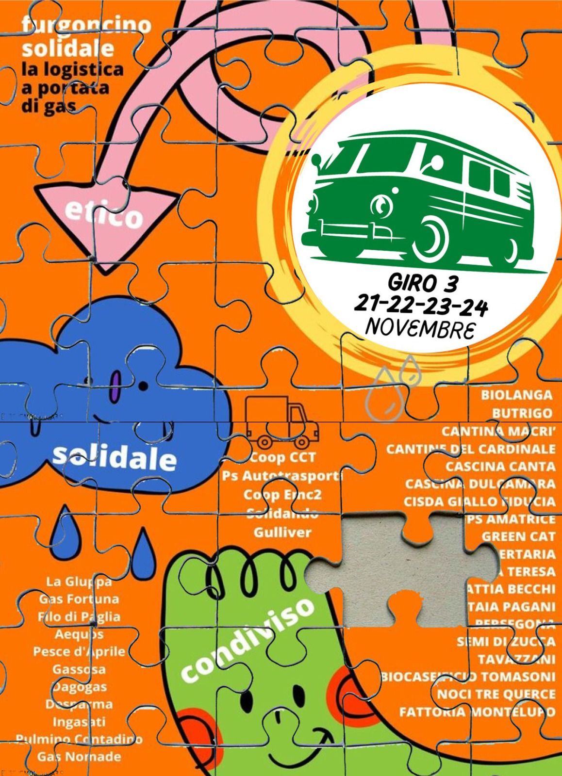 Furgoncino Solidale, un terzo giro ad intenso valore aggiunto