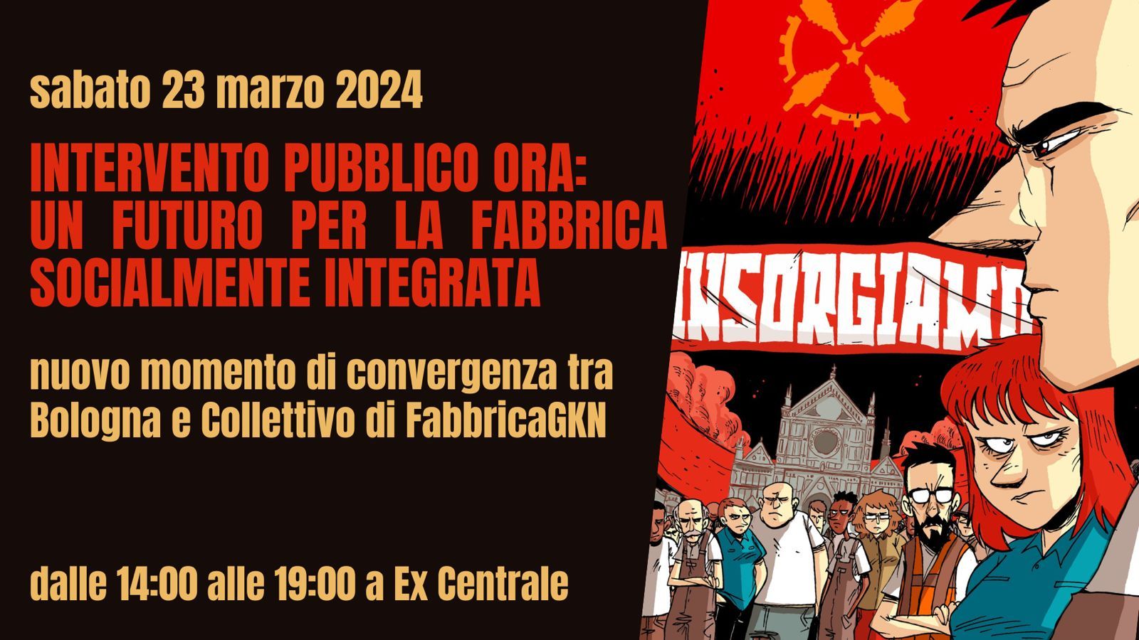 Convergere per insorgere: nuovo appuntamento con il Collettivo di Fabbrica GKN