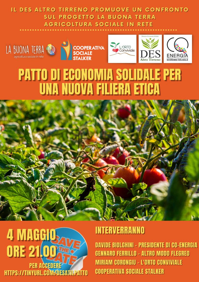 Un patto di economia solidale per una nuova filiera etica