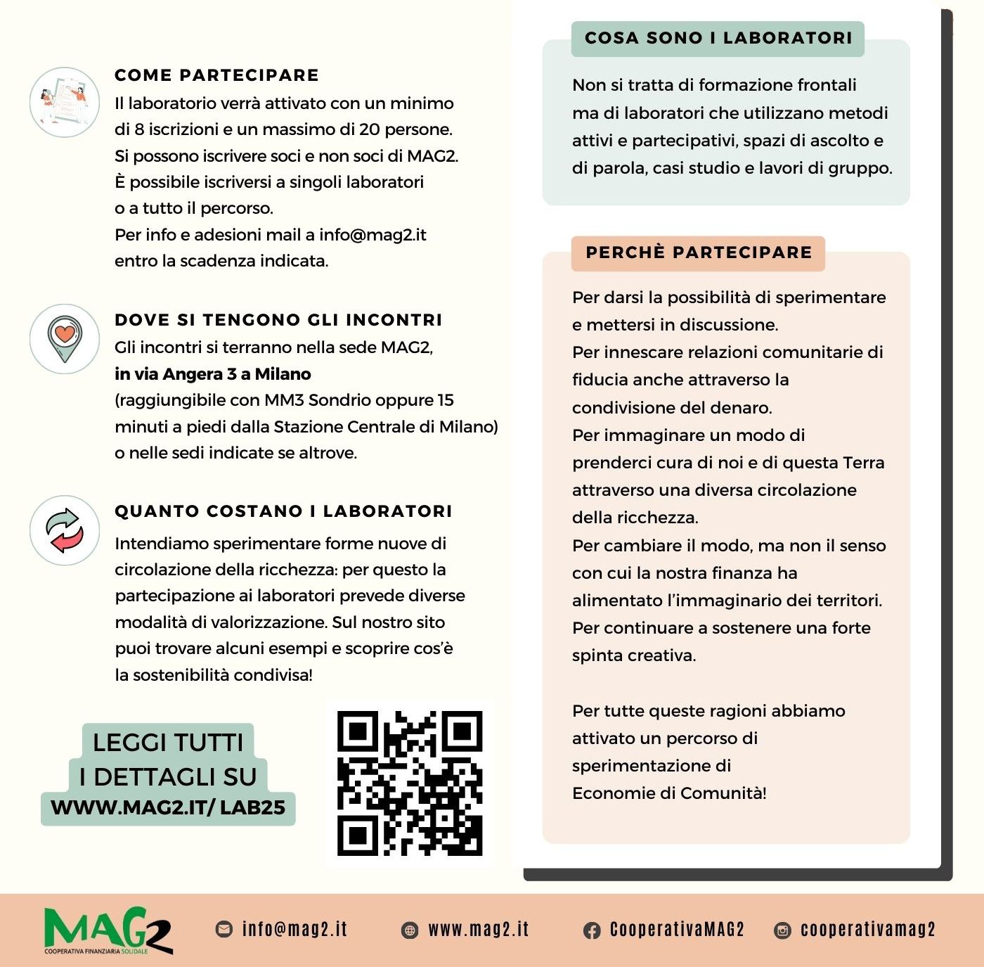 Laboratori su sostenibilità condivisa per economie di comunità