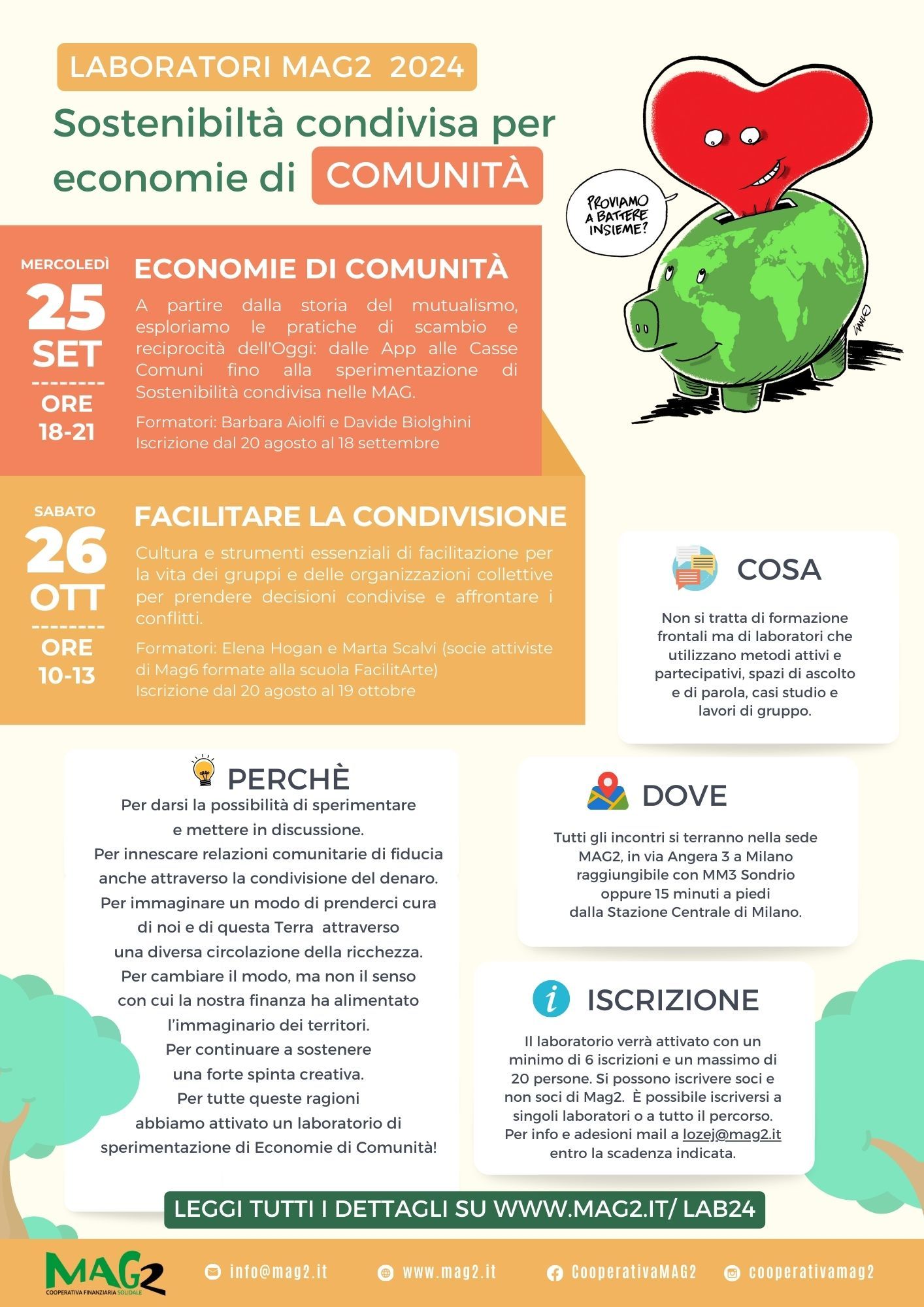 Due laboratori per costruire Economie di Comunità