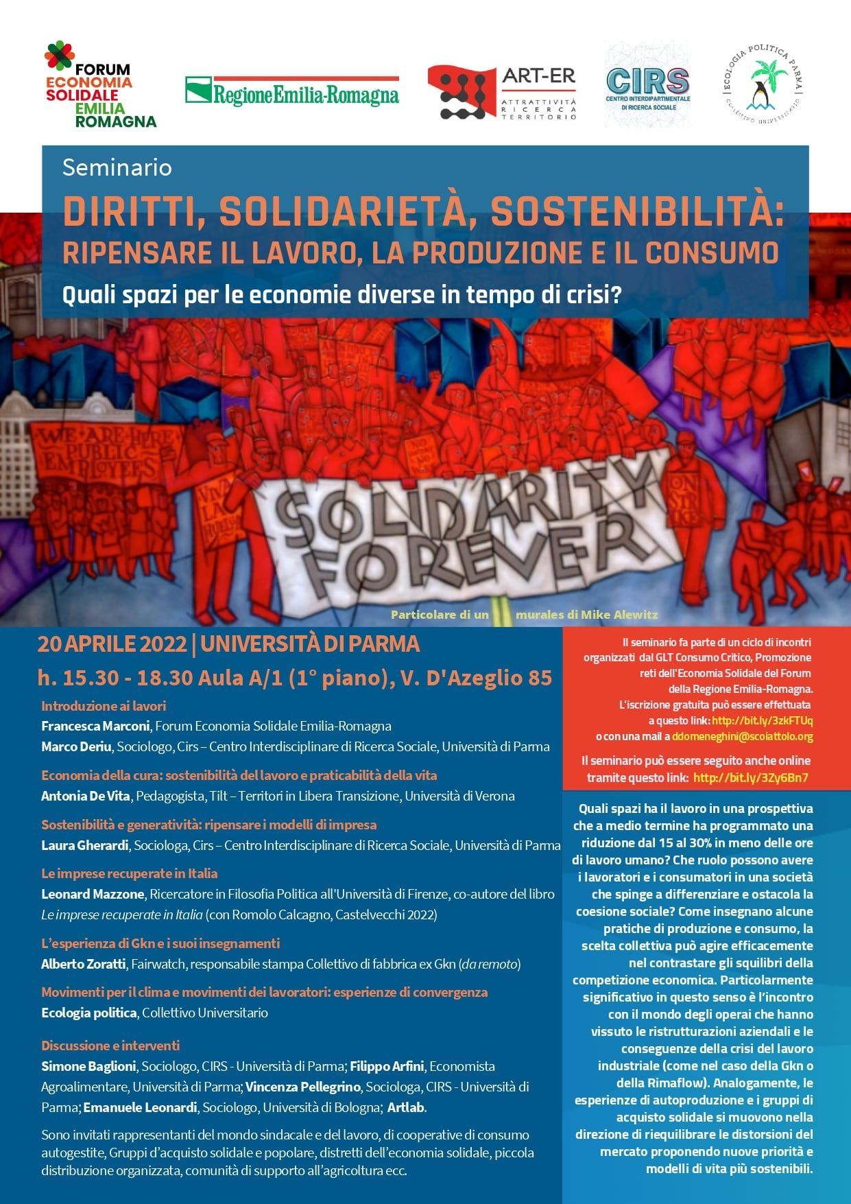 Diritti, Solidarietà, Sostenibilità: ripensare il lavoro, la produzione e il consumo