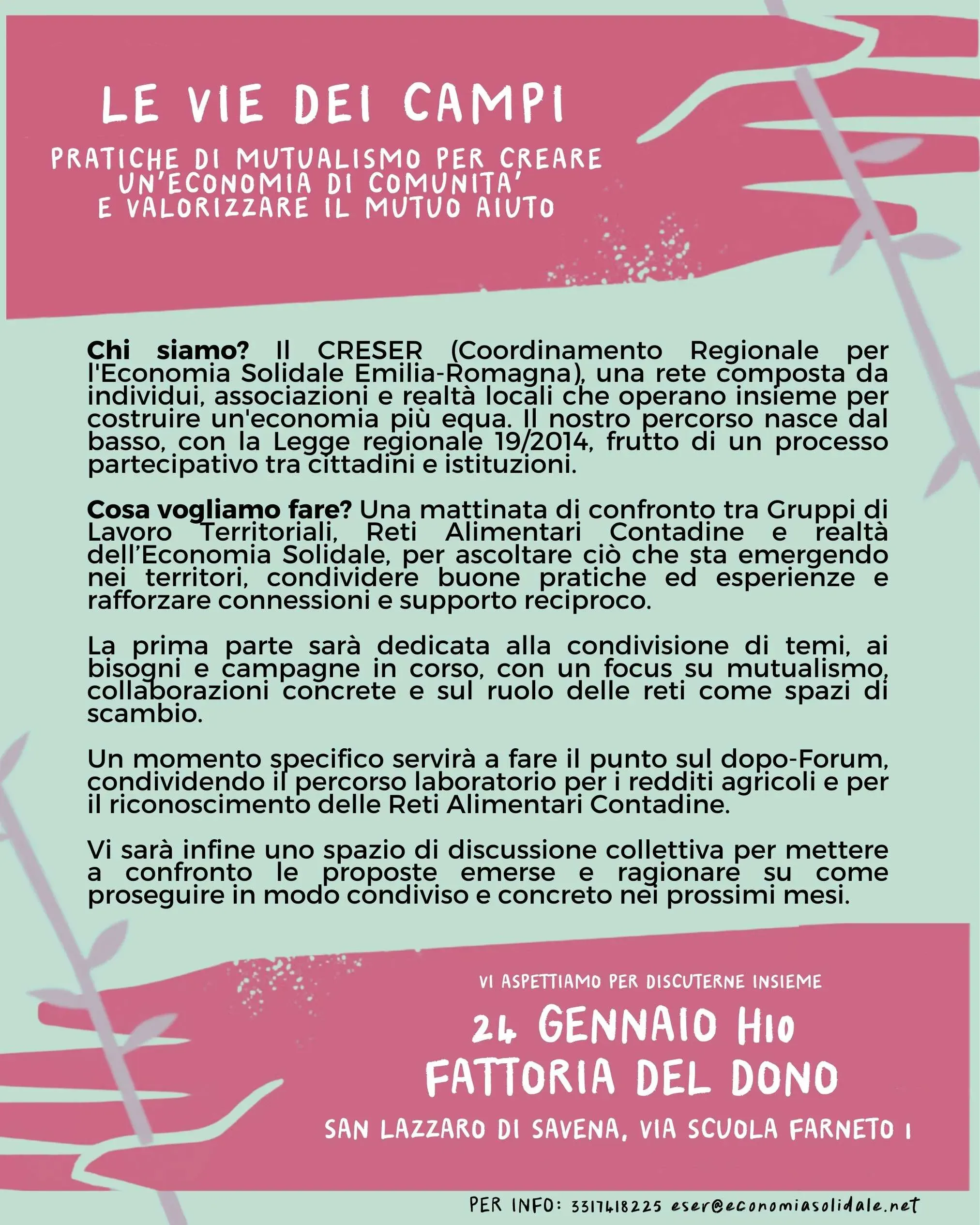 Le vie dei campi. Pratiche di mutualismo per creare un’economia di comunità e valorizzare il mutuo aiuto