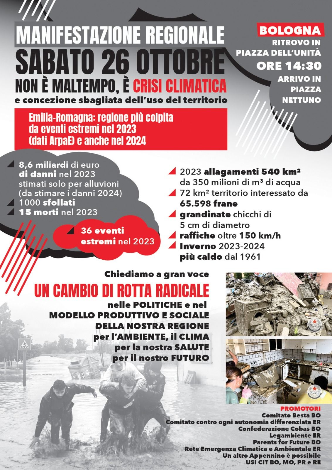 Manifestazione: Non è maltempo, è crisi climatica 