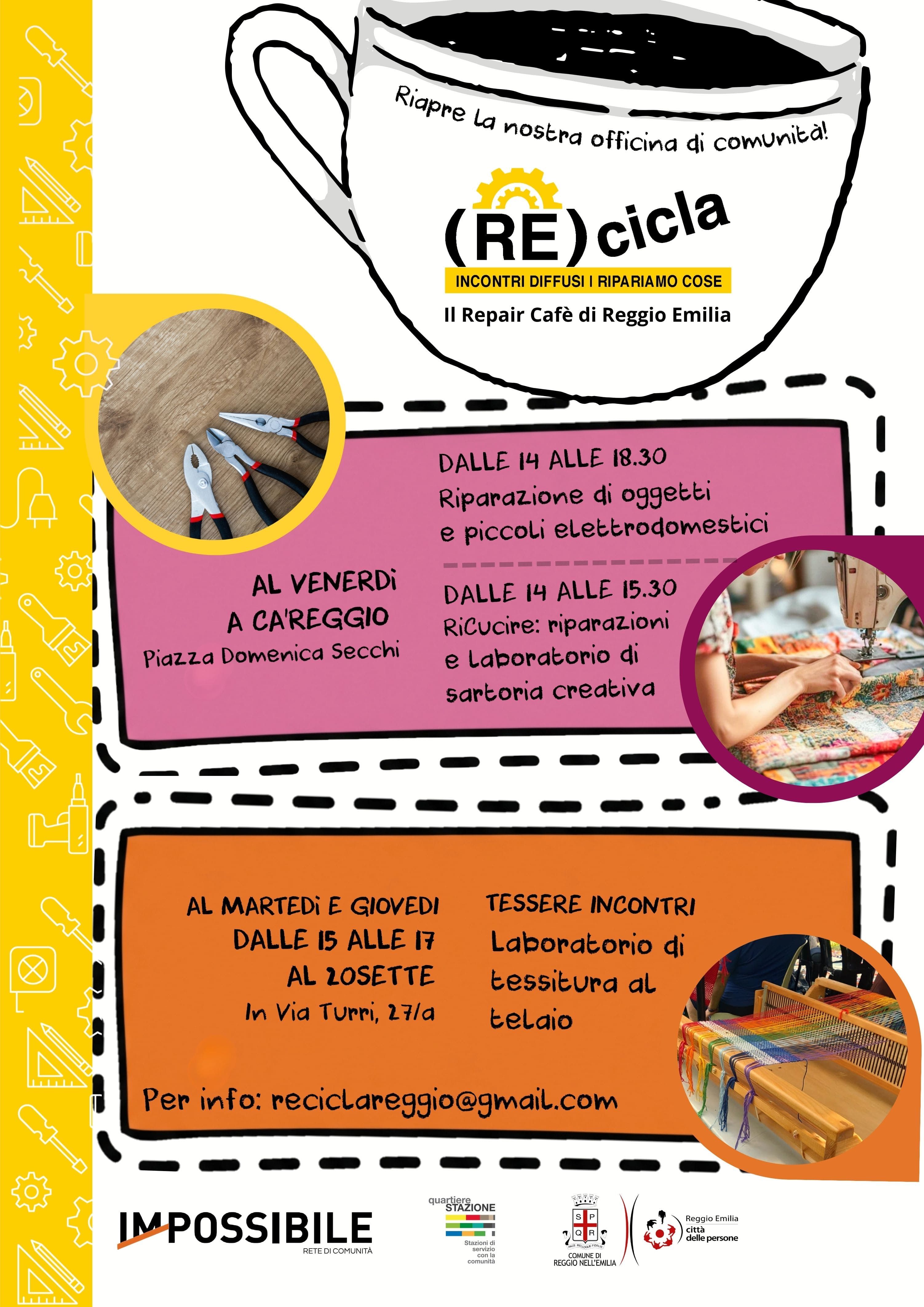 Recicla - Riapre il Repair Café di Reggio Emilia