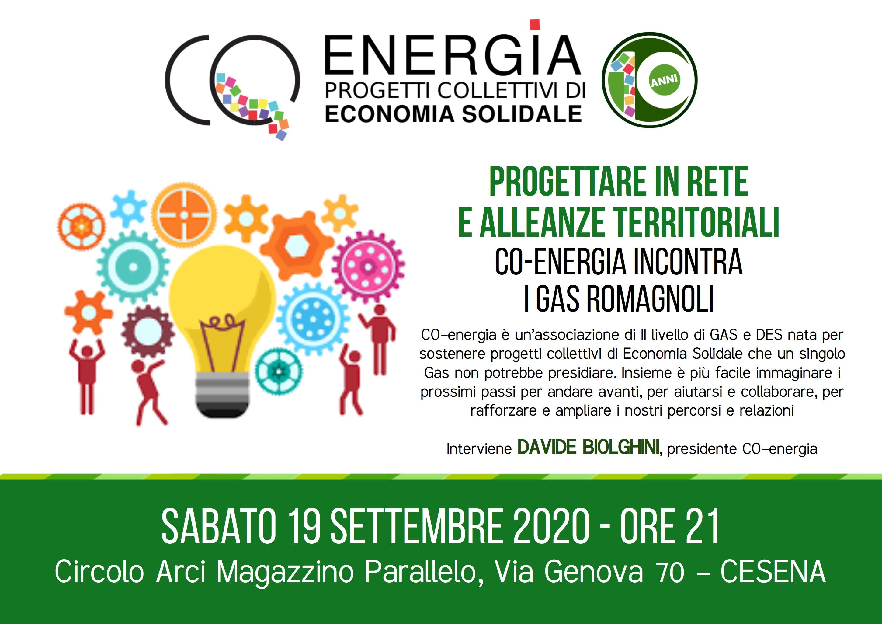 CO-energia ritorna a incontrare dal vivo Gas e gasisti di singoli territori
