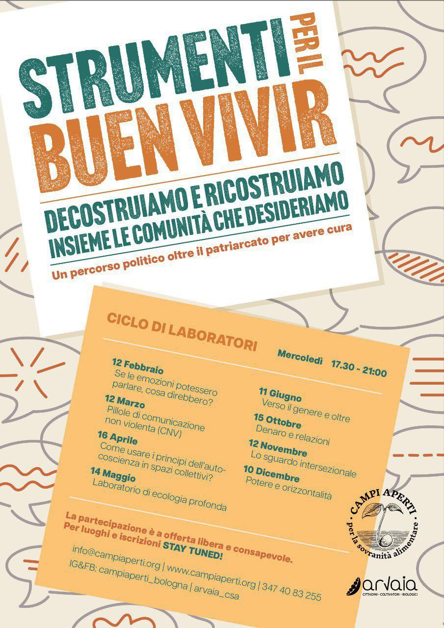 Gli eventi delle RAC: Strumenti per il Buen Vivir