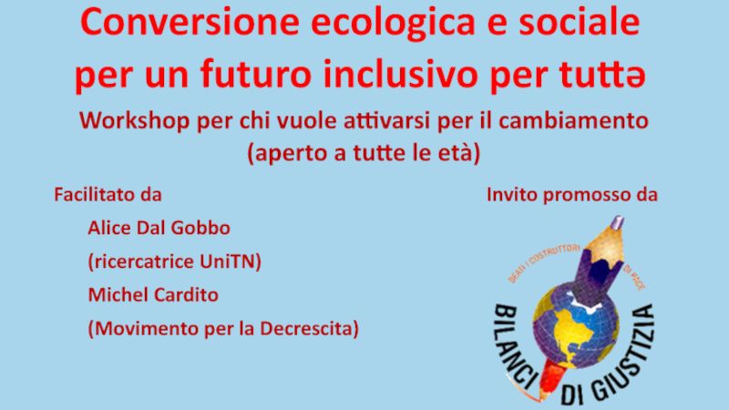 Laboratorio sulla conversione ecologica e sociale