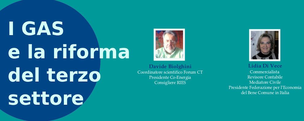 I Gas e la riforma del terzo settore