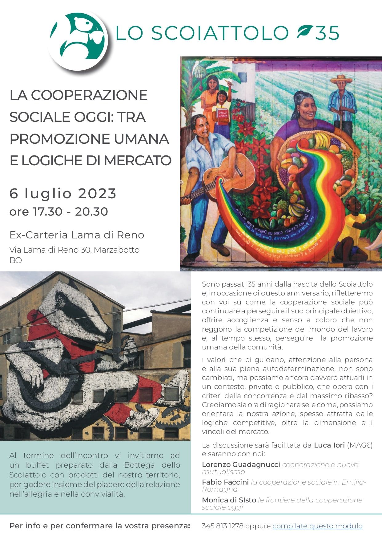 Festeggiamo i 35 anni della Cooperativa Lo Scoiattolo