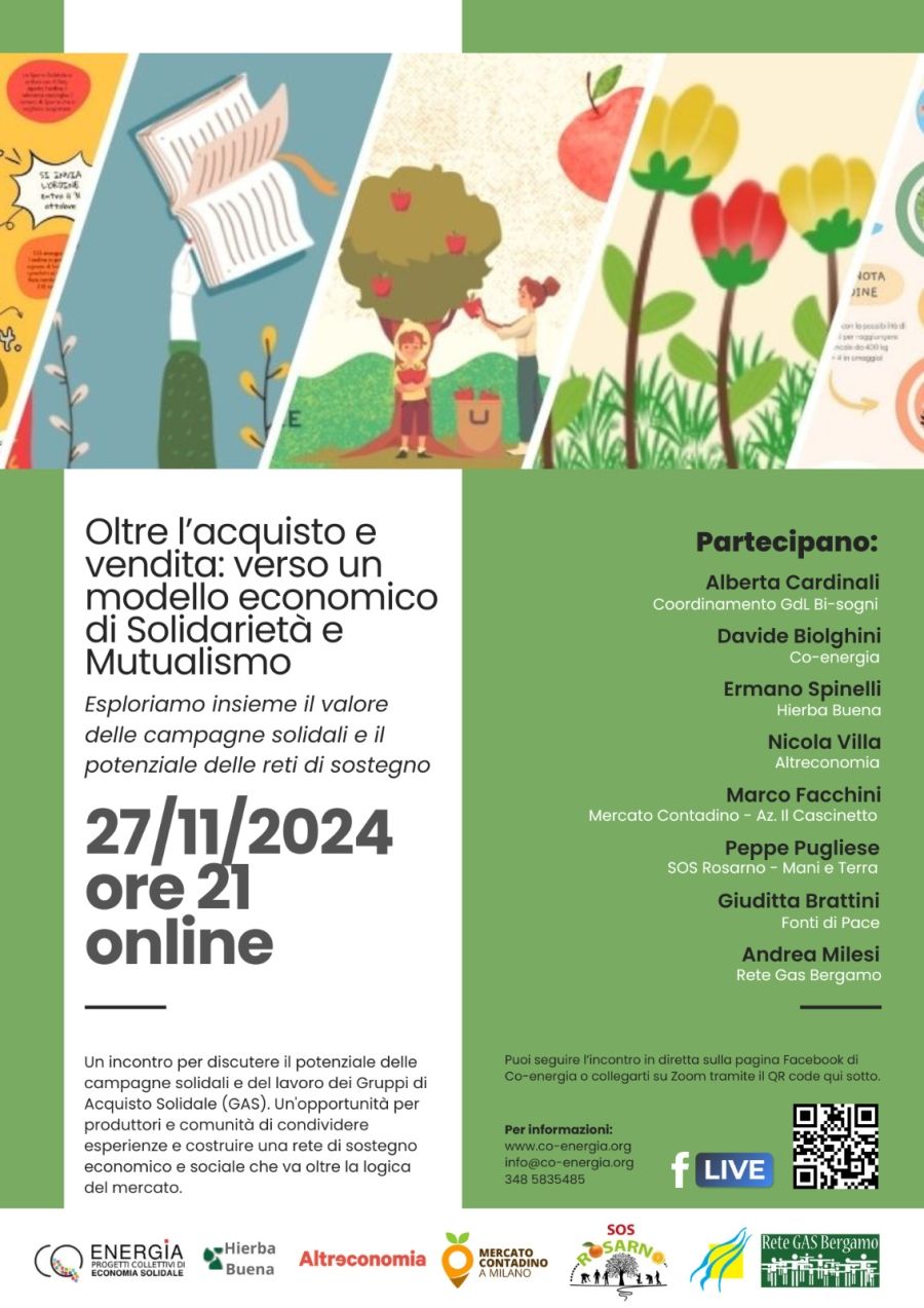 Oltre l’acquisto e vendita, incontro on line il 27 novembre