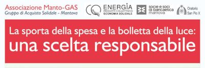 La sporta della spesa e la bolletta della luce