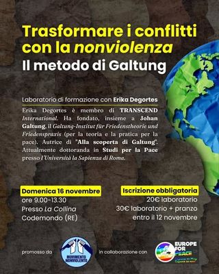 Trasformare i conflitti con la nonviolenza: il metodo di Johan Galtung.