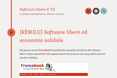[RESOLU] Software libero ed economia solidale