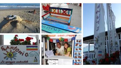 Saluti dalla spiaggia sostenibile