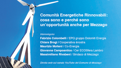 Incontro sulle Comunità Energetiche Rinnovabili a Mezzago