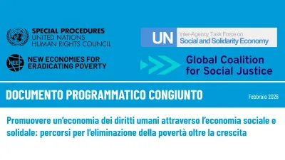L'economia solidale promuove un’economia dei diritti umani