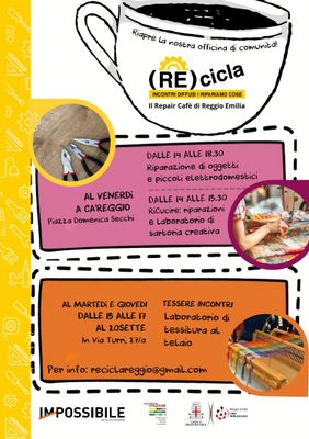 Recicla - Riapre il Repair Café di Reggio Emilia