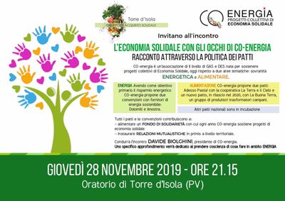Incontro di CO-energia a Torre d'Isola