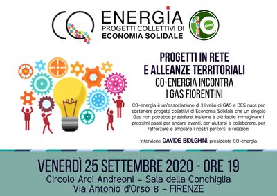 CO-energia incontra Gas e gasisti fiorentini