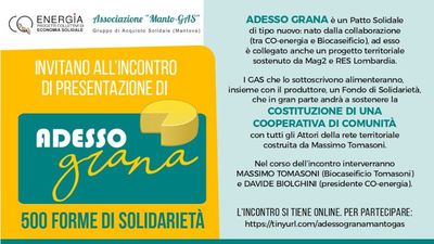 Incontro di presentazione Adesso Grana!