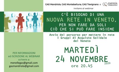 Avvio percorso per una nuova rete di Gas in Veneto