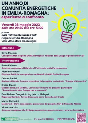 Un anno di comunità energetiche in Emilia Romagna: esperienze a confronto