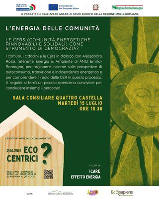 L'energia delle comunità - Le CERS come strumento di democrazia? 